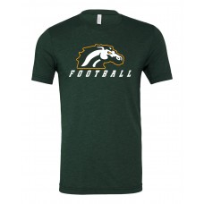 Montville Broncos Football Unisex "Super Soft" Triblend Short-Sleeve T-Shirt